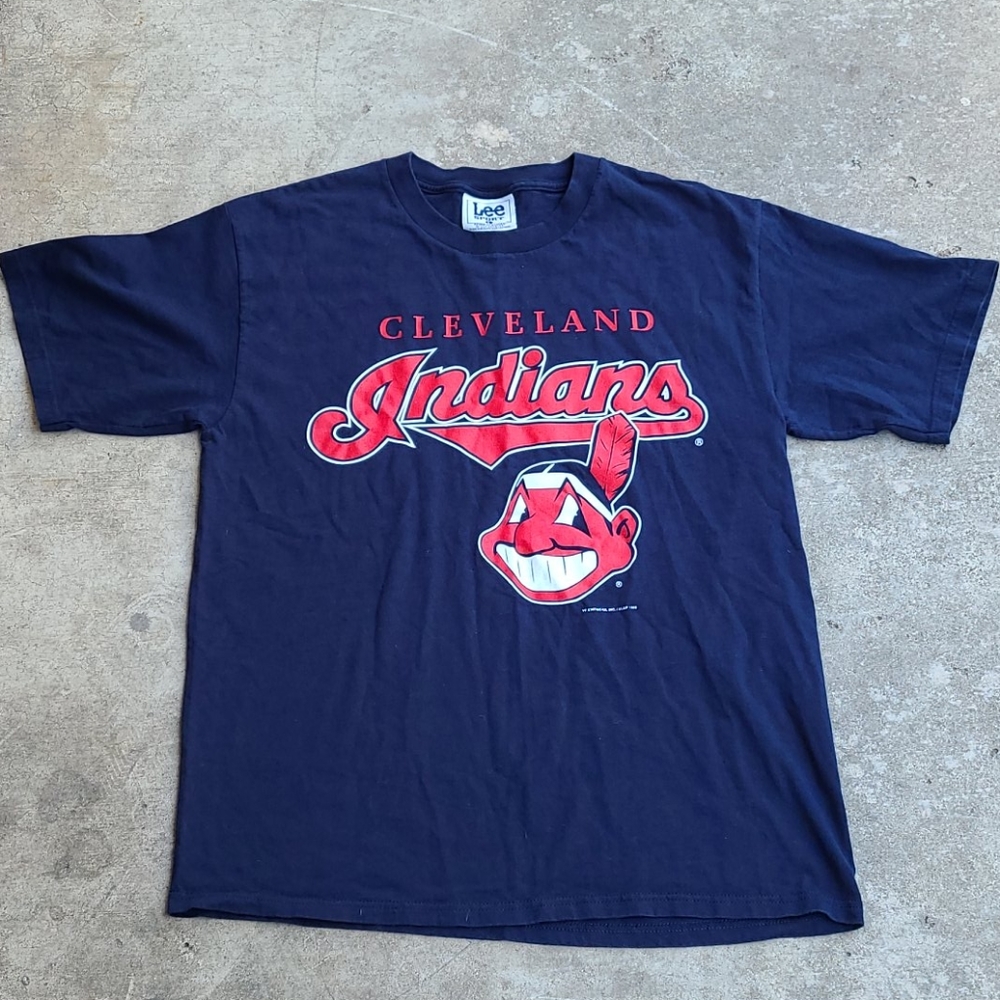 1999 MLB Cleveland Indians Navy Large Shirt